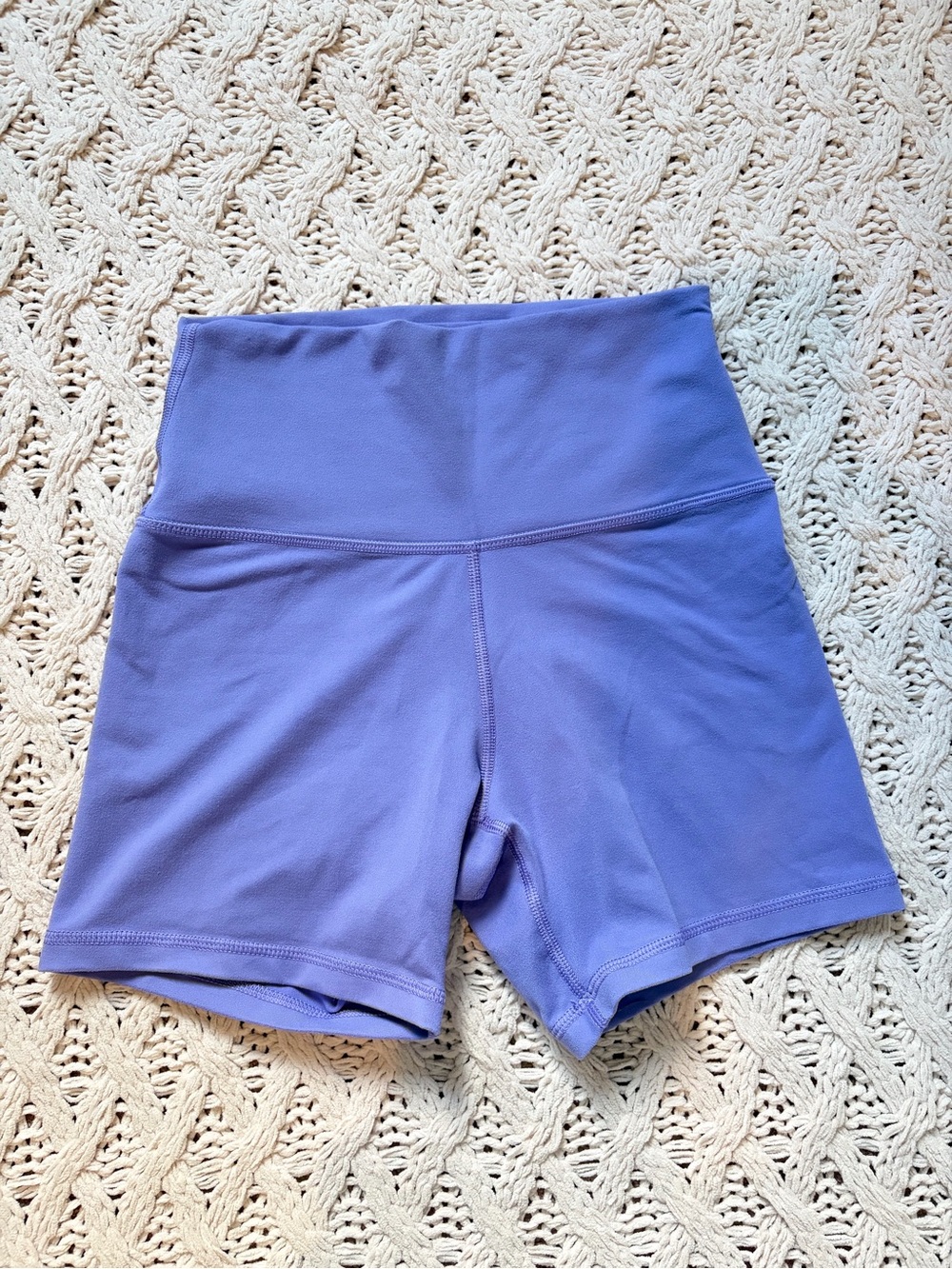 Aerie The Hugger Biker Shorts - High Waist Purple - Size Small